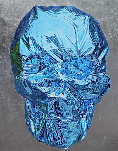 Metallic Skull (Light Blue)
